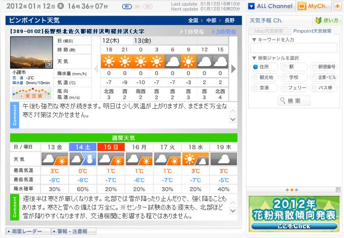 天気予報